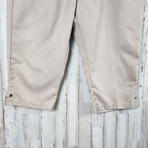 Allison Daley Cropped Capri Pants Tan Size 14p - Picture 5 of 9